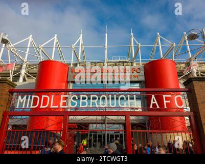 Le Riverside Stadium, stade du Middlesborough FC dans le North Yorkshire, Royaume-Uni Banque D'Images