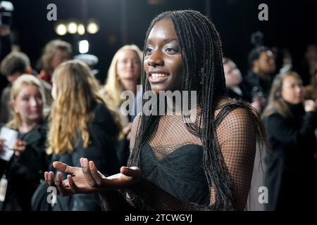 Suzy Bemba assiste à la projection de Poor Things au Royaume-Uni au Barbican Centre de Londres. Date de la photo : jeudi 14 décembre 2023. Banque D'Images