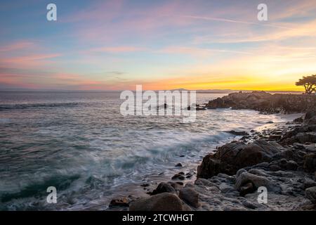 Lovers point Sunrise Banque D'Images