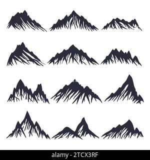 Mountain elements Set illustration vectorielle de collection pour votre entreprise ou votre marque Illustration de Vecteur