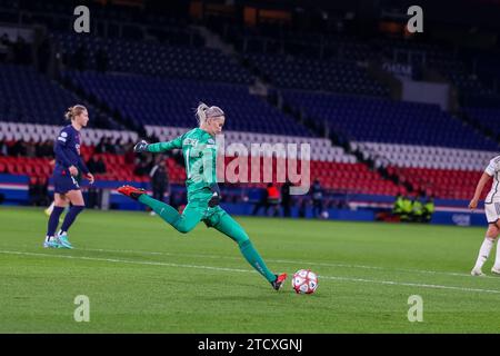 France. 31 janvier 2023. La gardienne Katarzyna Kiedrzynek (1 Paris) en action lors du match de la Ligue des champions féminine de l'UEFA entre le Paris Saint Germain et L'AS Roma au Parc des Princes à Paris, France. (Pauline FIGUET/SPP) crédit : SPP Sport Press photo. /Alamy Live News Banque D'Images