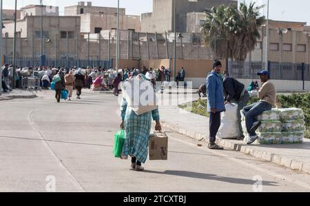 Melilla, 8 mars 2014. Frontière avec le Maroc à Beni Ensar. Photo : Ignacio Gil.Archdc. Crédit : Album / Archivo ABC / Ignacio Gil Banque D'Images