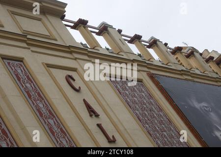 Madrid 02-19-2010 façade du cinéma Callao à l'occasion du centenaire de la Gran via photo Jaime Garcia Archdc. Crédit : Album / Archivo ABC / Jaime García Banque D'Images