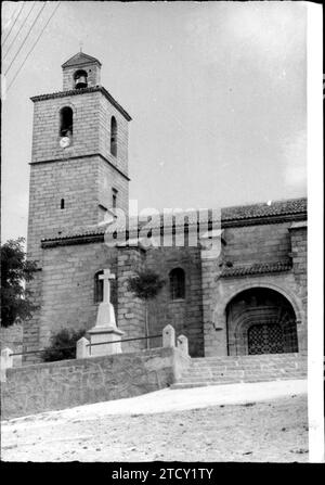 12/31/1949. Église paroissiale de San Esteban Protomártir, à Ceniientos (Madrid). Crédit : Album / Archivo ABC / ALBERTO Banque D'Images