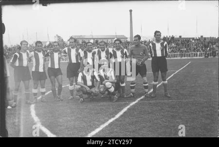 12/31/1929. Alicante CF Hercules équipe photo Bosch et Jerez. Crédit : Album / Archivo ABC Banque D'Images