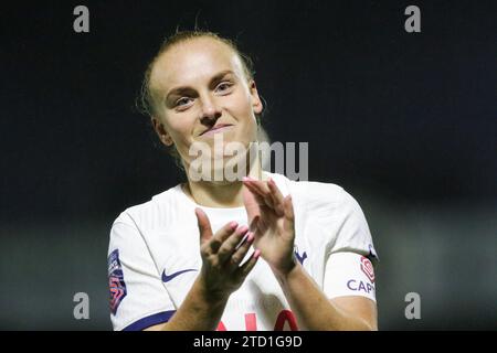 Londres, Royaume-Uni. 13 décembre 2023. Molly Bartrip lors du match de la Conti Cup entre Arsenal et Tottenham Hotspur à Meadow Park. Banque D'Images