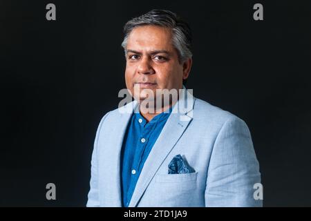 Vivek Singh, chef indien, restaurateur et personnalité des médias basé à Londres, assiste à un photocall pendant le Festival international du livre d'Édimbourg le Banque D'Images