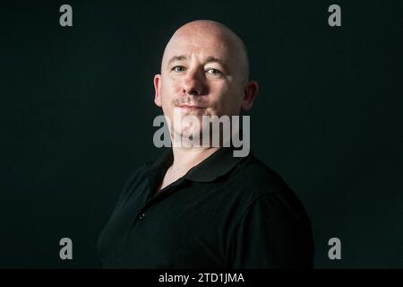 David Baillie assiste à un photocall lors du Festival international du livre d'Édimbourg le 2017 août à Édimbourg, en Écosse. Banque D'Images