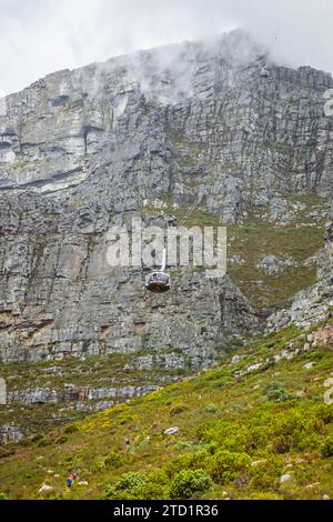Téléphérique de Table Mountain Aerial Cableway au Cap, Afrique du Sud Banque D'Images