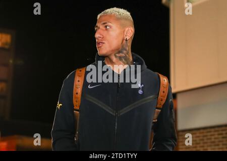 Richarlison #9 de Tottenham Hotspur arrive lors du match de Premier League Nottingham Forest vs Tottenham Hotspur à City Ground, Nottingham, Royaume-Uni, le 15 décembre 2023 (photo de Gareth Evans/News Images) Banque D'Images