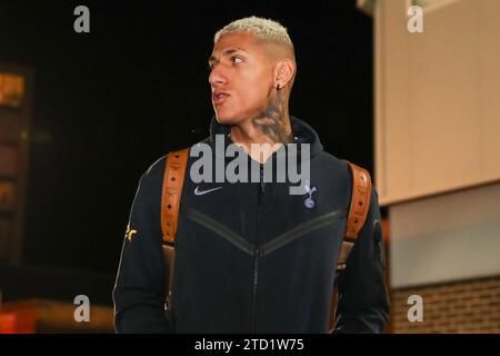 Richarlison #9 de Tottenham Hotspur arrive lors du match de Premier League Nottingham Forest vs Tottenham Hotspur à City Ground, Nottingham, Royaume-Uni, le 15 décembre 2023 (photo de Gareth Evans/News Images) à Nottingham, Royaume-Uni le 12/15/2023. (Photo Gareth Evans/News Images/Sipa USA) Banque D'Images