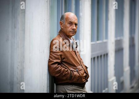 ©Thomas Padilla/MAXPPP - 30/08/2012 ; Paris, France ; PORTRAIT DU chanteur ACTEUR GUY MARCHAND au théâtre DES nuits. Guy Marchand, acteur et chanteur de Franche, est décédé. Photographié à Paris, France, le 2012 août Banque D'Images