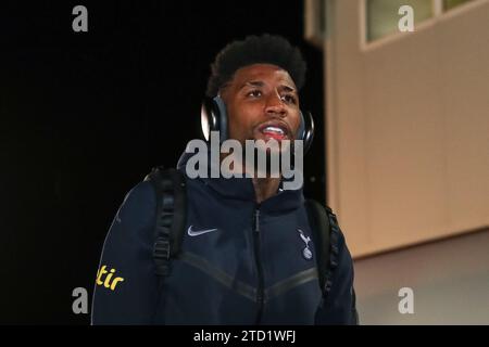 Emerson #12 de Tottenham Hotspur arrive lors du match de Premier League Nottingham Forest vs Tottenham Hotspur à City Ground, Nottingham, Royaume-Uni, le 15 décembre 2023 (photo de Gareth Evans/News Images) à Nottingham, Royaume-Uni le 12/15/2023. (Photo Gareth Evans/News Images/Sipa USA) Banque D'Images