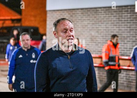 15 décembre 2023 ; The City Ground, Nottingham, Angleterre ; Premier League football, Nottingham Forest contre Tottenham Hotspur ; Steve Cooper, directeur de Nottingham Forest, arrive au City Ground Banque D'Images