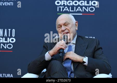 Carlo Nordio pendant Atreju 2023 - Orgoglio Italiano - jour 2, célébration de Fratelli dâ&#x80;&#x99;Italia, 15 décembre 2023, Castel Sant'Angelo, Rome, Italie. Banque D'Images