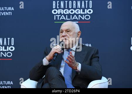 Reportage - Atreju 2023 - Orgoglio Italiano - jour 2 Carlo Nordio pendant Atreju 2023 - Orgoglio Italiano - jour 2, célébration de Fratelli dItalia, 15 décembre 2023, Castel Sant Angelo, Rome, Italie. Rome Castel Sant Angelo Italie Copyright : xDomenicoxCippitellix/xLiveMediax LPN 1164170 Banque D'Images