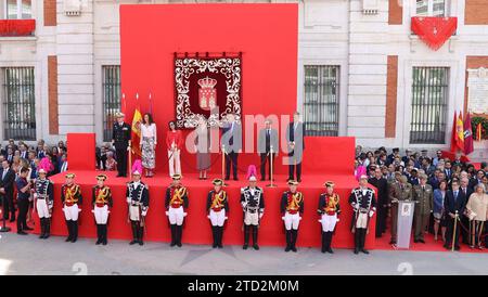 Madrid, 05/02/2023. Díaz Ayuso remet les médailles de la Communauté de Madrid et les décorations de l'ordre de mai 2 et l'offrande florale qui suit avec une cérémonie civilo-militaire. Photo : Jaime García. ARCHDC. Crédit : Album / Archivo ABC / Jaime García Banque D'Images