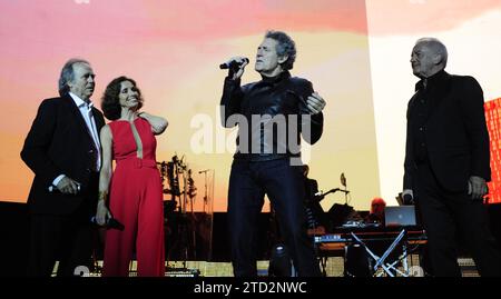 Madrid, 06/18/2016. Concert au Centre Barclaycard, par Joan Manuel Serrat, Ana Belén, Victor Manuel et Miguel Ríos. Photo : de San Bernardo Archdc. Crédit : Album / Archivo ABC / Eduardo San Bernardo Banque D'Images