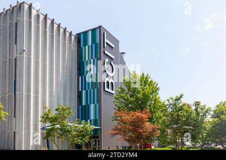 Campus principal du BCIT (British Columbia Institute of Technology) à Burnaby, Colombie-Britannique, Canada Banque D'Images