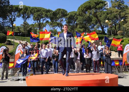 Saragosse, 03/24/2019. Le président de Ciudadanos Albert Rivera et Inés Arrimadas participent à une réunion citoyenne avec le candidat du parti pour le gouvernement d'Aragon, Daniel Pérez, et l'avocate de Huesca Sara Giménez, membre de la liste du parti pour Madrid pour les élections législatives. Photo : Fabián Simón ARCHDC. Crédit : Album / Archivo ABC / Fabián Simón Banque D'Images