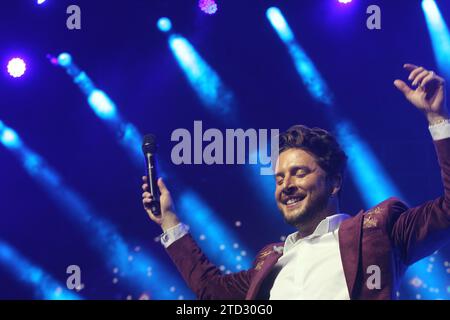 Madrid, 03/23/2019. La nuit de Cadena 100. Dans l'image, concert de Manu Carrasco. Photo : Isabel Permuy Archdc. Crédit : Album / Archivo ABC / Isabel B Permuy Banque D'Images