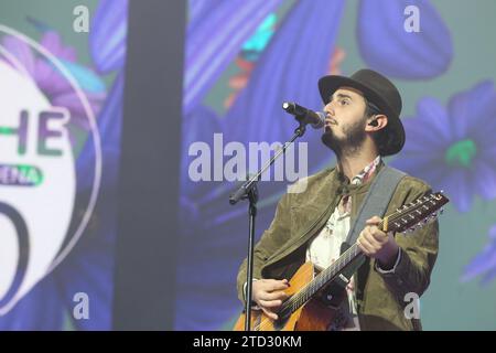 Madrid, 03/23/2019. La nuit de Cadena 100. Dans l'image, concert de Morat. Photo : Isabel Permuy Archdc. Crédit : Album / Archivo ABC / Isabel B Permuy Banque D'Images