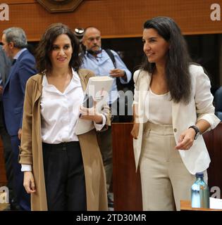 Madrid, 03/10/2019. Session plénière de l'assemblée de Madrid. Photo : Jaime García. Archdc. Crédit : Album / Archivo ABC / Jaime García Banque D'Images