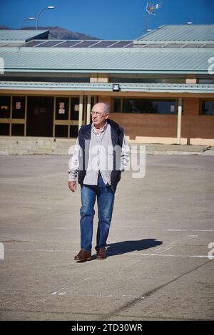 Soto del Real (Communauté de Madrid), 10/25/2018. Admission à la prison de Rodrigo Rato dans le centre pénitentiaire de Soto del Real, après la condamnation dans le cas des cartes noires Caja Madrid. Photo : Guillermo Navarro ARCHDC. Crédit : Album / Archivo ABC / Guillermo Navarro Banque D'Images