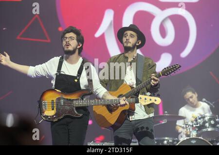 Madrid, 03/23/2019. La nuit de Cadena 100. Dans l'image, concert de Morat. Photo : Isabel Permuy Archdc. Crédit : Album / Archivo ABC / Isabel B Permuy Banque D'Images