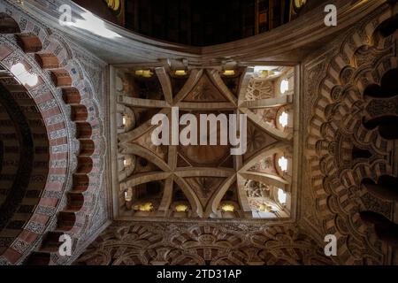 Córdoba, 10/19/2018. Journées d'architecture sur les dômes de la maqsura de la Mosquée Cathédrale. Photo : Roldán Serrano ARCHCOR. Crédit : Album / Archivo ABC / Roldán Serrano Banque D'Images