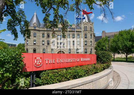 Université de Winnipeg à Winnipeg, Manitoba, Canada. Banque D'Images