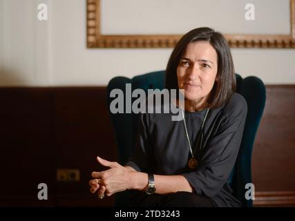 Madrid, 05/17/2019. Entretien avec Ángeles González Sinde. Photo : Maya Balanya Archdc. Crédit : Album / Archivo ABC / Maya Balanya Banque D'Images