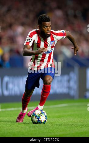 Madrid, 09/18/2019. Ligue des champions au Metropolitan Stadium. Atlético de Madrid - Juventus. Dans l'image, Thomas Lemar. Photo : Ignacio Gil. ARCHDC. Crédit : Album / Archivo ABC / Ignacio Gil Banque D'Images