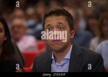 Madrid, 09/25/2019. Iñigo Errejón présente le parti Más País, pour les élections générales. Photo : Ángel de Antonio ARCHDC. Crédit : Album / Archivo ABC / Ángel de Antonio Banque D'Images