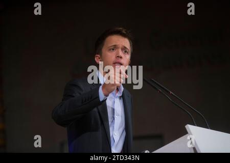 Madrid, 09/25/2019. Iñigo Errejón présente le parti Más País, pour les élections générales. Photo : Ángel de Antonio ARCHDC. Crédit : Album / Archivo ABC / Ángel de Antonio Banque D'Images