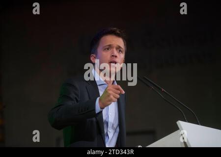 Madrid, 09/25/2019. Iñigo Errejón présente le parti Más País, pour les élections générales. Photo : Ángel de Antonio ARCHDC. Crédit : Album / Archivo ABC / Ángel de Antonio Banque D'Images