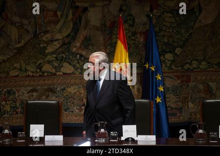 Madrid, 12/04/2018. Célébration du quarantième anniversaire de la Constitution au siège de la Cour constitutionnelle. Photo : Ángel de Antonio. ARCHDC. Crédit : Album / Archivo ABC / Ángel de Antonio Banque D'Images