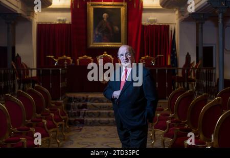 Madrid, 01/29/2015. Jose Antonio Escudero, professeur d'histoire juridique. Directeur Académie de jurisprudence et de législation photo Oscar del Pozo ARCHDC. Crédit : Album / Archivo ABC / Oscar del Pozo Banque D'Images