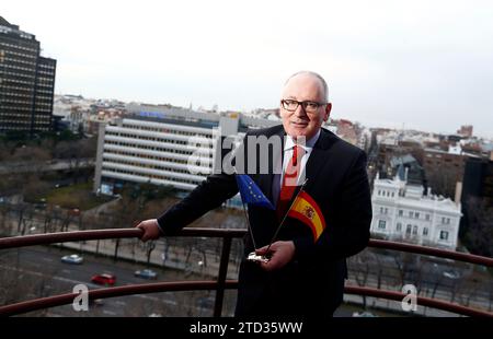 02/19/2015. Madrid, 02/20/20015. Entretien avec Frans Timmermans, vice-président de la Commission européenne. Photo Oscar del Pozo ARCHDC. Crédit : Album / Archivo ABC / Oscar del Pozo Banque D'Images