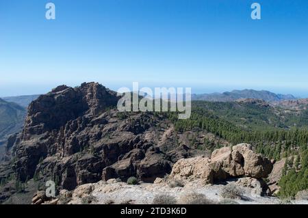 Vista desde el mirador del Pico de las Nieves Banque D'Images