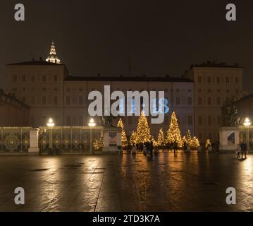 11:18. Palazzo reale, Turin Banque D'Images