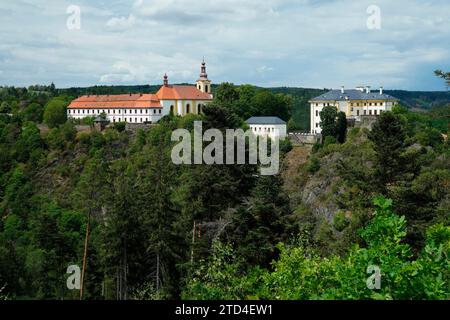 Château, château, Rabstejn nad Strelou, Manetin, Manetin, région de Pilsen, République tchèque, Rabstejn nad Strelou, Bohême occidentale, République tchèque Banque D'Images