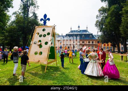 Parc baroque de Pillnitz, week-end des Jeux Banque D'Images