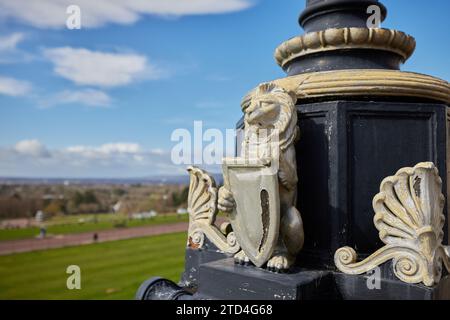 Extérieur des bâtiments du Parlement à Stormont Estate, Irlande du Nord, Royaume-Uni Banque D'Images