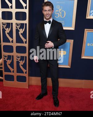 Evan Hofer arrive à la 50e cérémonie annuelle des Daytime Emmy Awards qui se tient à l’hôtel The Westin Bonaventure à Los Angeles, CA, le vendredi 15 décembre 2023. (Photo de Sthanlee B. Mirador/Sipa USA) Banque D'Images