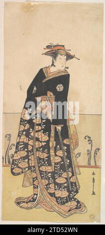 L'acteur kabuki Osagawa Tsuneyo II 1918 de Katsukawa Shunsho Banque D'Images