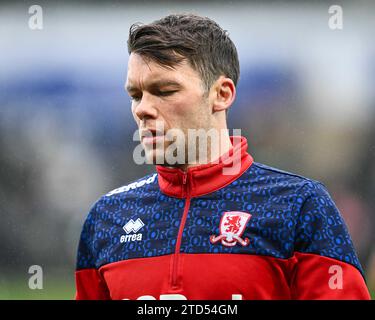 Jonathan Howson #16 de Middlesbrough lors de l'échauffement d'avant-match avant le Sky Bet Championship Match Swansea City vs Middlesbrough au Swansea.com Stadium, Swansea, Royaume-Uni, le 16 décembre 2023 (photo par Craig Thomas/News Images) dans , le 12/16/2023. (Photo Craig Thomas/News Images/Sipa USA) Banque D'Images