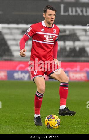 Jonathan Howson #16 de Middlesbrough en action lors du Sky Bet Championship Match Swansea City vs Middlesbrough au Swansea.com Stadium, Swansea, Royaume-Uni, le 16 décembre 2023 (photo de Craig Thomas/News Images) dans , le 12/16/2023. (Photo Craig Thomas/News Images/Sipa USA) Banque D'Images