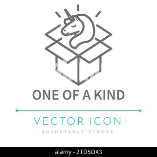 Icône de ligne vectorielle de produit unique Illustration de Vecteur