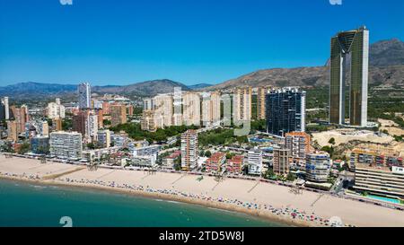 Benidorm est l'une des stations touristiques les plus célèbres d'Alicante Costa Blanca. Banque D'Images